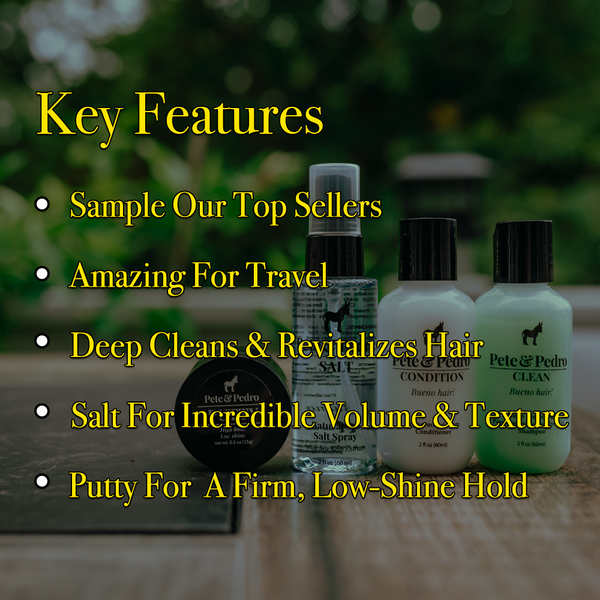 Hair Care Styling Starter Samples Kit l Best Men s Hair Product