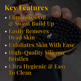 shower scrub brush key features