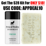 natural fresh scented deodorant body bar soap bundle for men