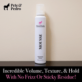 Mousse Volumizing Whip Hairstyling Spray key features