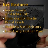 Beard Comb & Scissors Kit key features