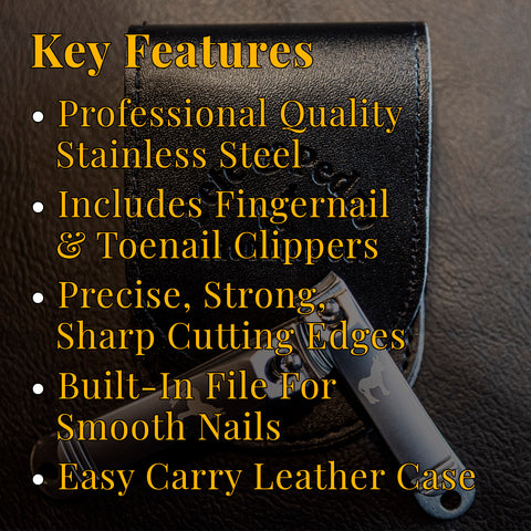 Nail Clippers with Catcher Professional Stainless Steel Fingernail