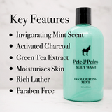 mint scented body wash