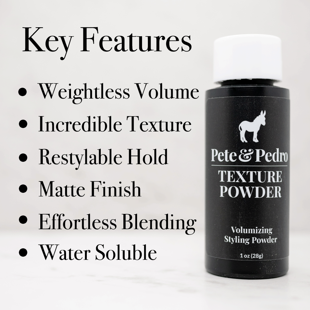 Texture & Volume Styling Powder For Men's Hair | Medium Hold, Low Shine