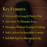 mens paddle brush comb key features