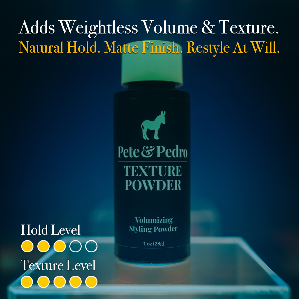 Texture & Volume Styling Powder For Men's Hair | Medium Hold, Low Shine