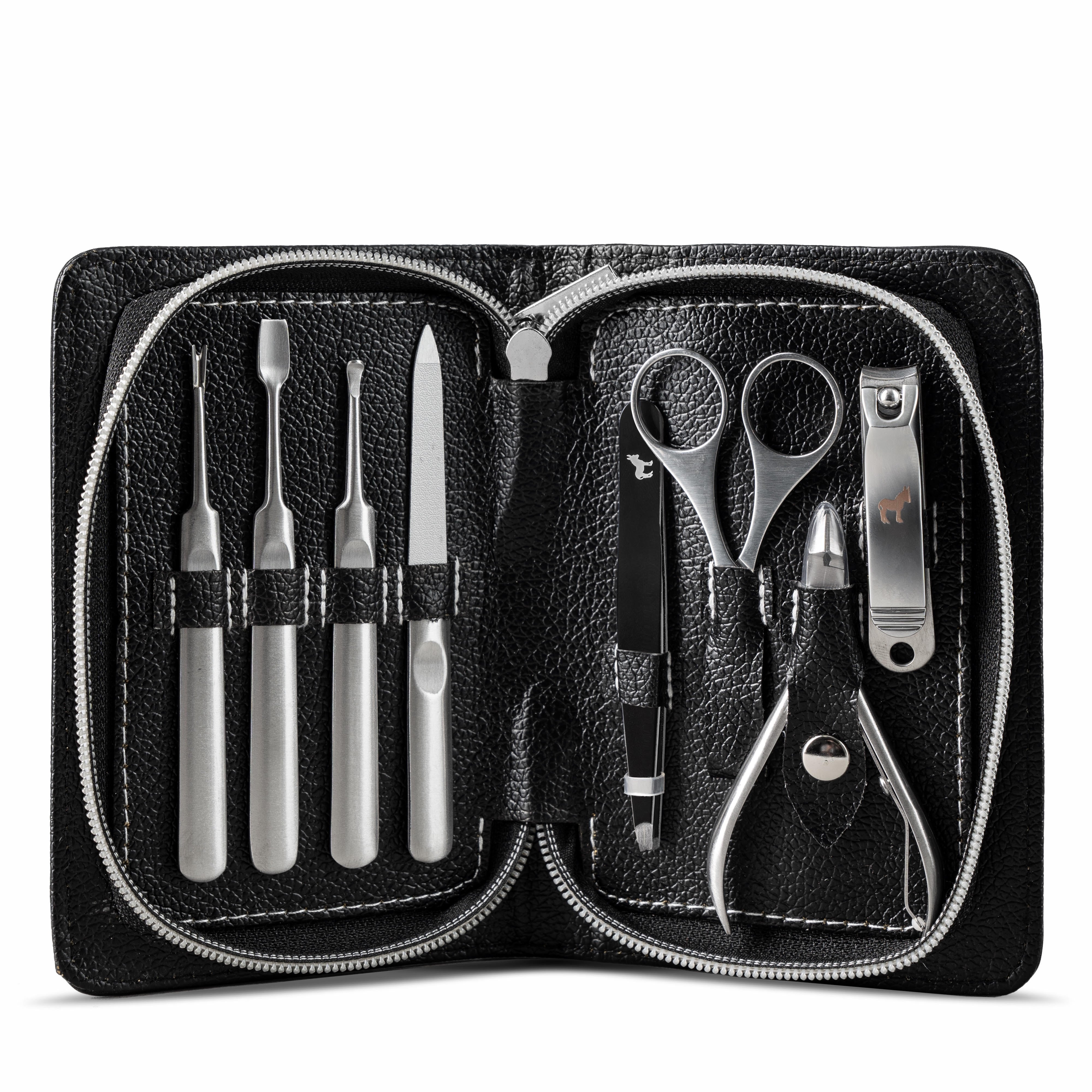 Mua Manicure Set，30 in 1 Mens Manicure Set Professional，Nail Clipper Set  for Men，Mens Nail Grooming Kit，Andrea Nail Manicure Kit for Women，Nail Care  Kit for Women，with Luxury Leather Bag（Stainless Steel） trên Amazon Mỹ